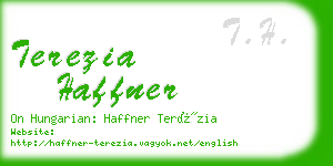 terezia haffner business card